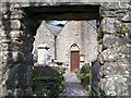 View through the lych gate of St Catherine