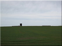 NU1137 : Reservoir Tower and Field near Elwick by Les Hull
