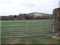 View across farmland in the direction of Carn Pentyrch