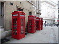 London : Westminster - Broad Court Phone Boxes