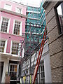 Scaffolding in White Lion Court