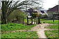 Kissing gate off Downsway