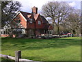 Prestwick Lodge seen from the footpath to the south