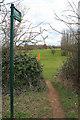 Footpath across Breedon Priory Golf Course