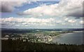 Newcastle,  Co Down viewed from the slopes of Millstone Mountain