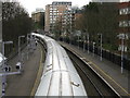 Maze Hill station, looking east