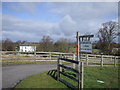 Entrance to Fiddleback Farm on the A595