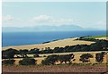 View over fields to Arran from Knowside, Ayrshire