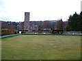 Bowling green and church, Blair Atholl