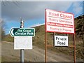 Signs at start of footpath