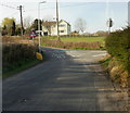 End of one-way system, Milton Hill, Llanwern