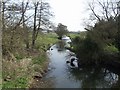 SK0135 : River Blithe downstream near Lower Leigh by John M