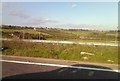 View of Fleet Downs from the M25 on-slip road from the A2