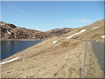 NN5940 : Minor road along east side of Lochan na Lairige by Russel Wills