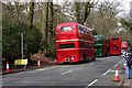 Buses in Redhill Road, Cobham