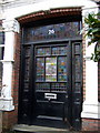 Stained glass door in Constantine Road