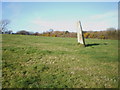 Standing Stone leaning at Dinas Cross