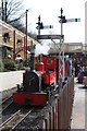 Steam engine King Arthur at Rudyard Station