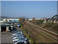 Chester to Holyhead rail track at Llandudno Junction