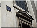 Blue plaque in Old Bailey