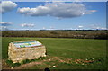 An information board at Salmonsbury