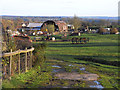 Farmland and buildings, Cold Ash