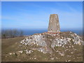 SH8379 : Trig Point on the top of Bryn Euryn by Eirian Evans