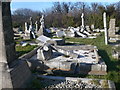 Gravestones in Llandrillo churchyard