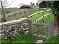 Gate from the churchyard at St Peter, Lodsworth