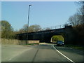 Railway bridge over the A610 near Ambergate