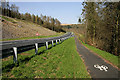 A cycleway by the A7 near Langholm