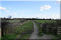 Path approaching the Fosse Way