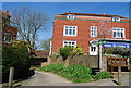 High Weald Landscape Trail signpost, High St, Goudhurst