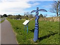 National Cycle Network milepost, Mussenden Road