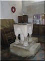 The font at St. Leonard