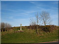 A wayside cross on the A390 east of Grampound