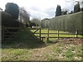 Old Vicarage Lane and Public footpath in Quarndon, Derbyshire