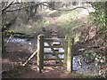 Public footpath in Quarndon, Derbyshire