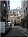 Looking up Copthall Avenue towards London Wall