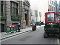 Vehicles in Copthall Avenue