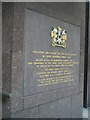 Commemorative plaque in Angel Court