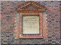 Christ Church, New Malden: dedicationstone to parish hall