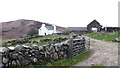 Track and gate leading to Claughreid Farm, Galloway