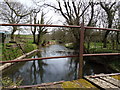 The view downstream from Rockhay Bridge on the river Torridge