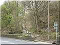 Stepped footpath from Woodhead Road to Taylor Hill Road