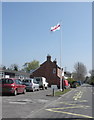 Flagpole outside Mark Primary School