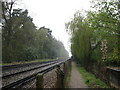 Footpath and railway lines