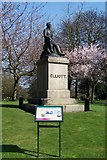 SK3387 : Ebenezer Elliott Statue and Information Board, Weston Park, Western Bank, Sheffield by Terry Robinson