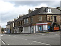 Shops in the village of Crossgates in Fife