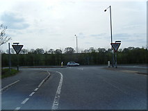 SJ6075 : Sandy Lane junction with the A49 by Colin Pyle